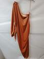 Bar lll Desert Peach Orange One Sleeve Velvet Dress Size 3X image number 2