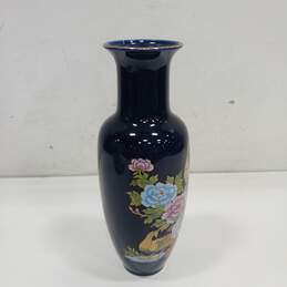 Painted Blue Vase Made in Japan alternative image