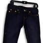 Womens Blue Denim Dark Wash Pockets Stretch Straight Leg Jeans Size 27 image number 3