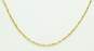 14K Gold Twisted Fancy Chain Necklace 3.2g image number 2