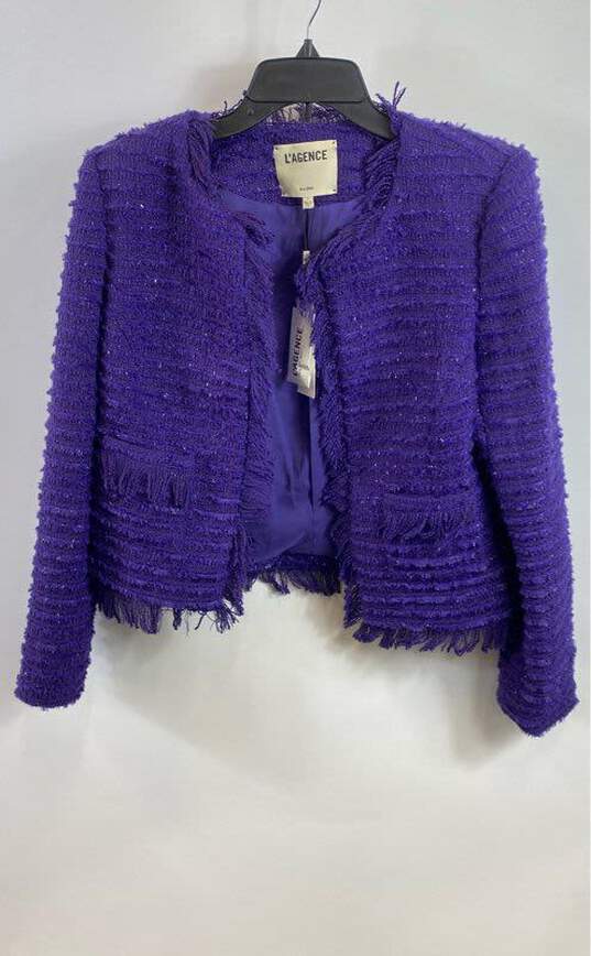 L'Agence Purple Blazer - Size 8 image number 1