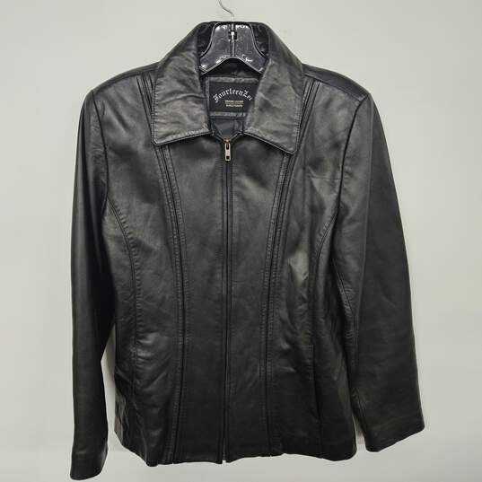 Fourteen Zero Black Leather Jacket image number 1