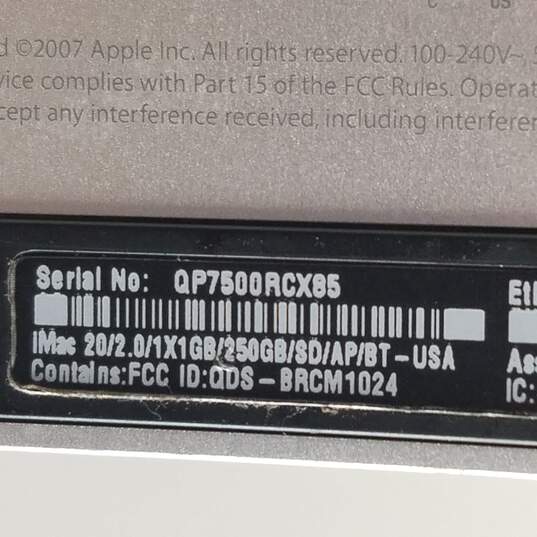 Apple iMac All-in-One 20-in (A1225) - Wiped - image number 8