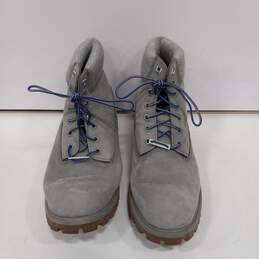 Timberland Male Leather Gray Style A12J7 Boots 10.5M