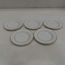 Set of 5 Gibson China Bread Plates