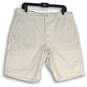 NWT Gap Womens White Flat Front Stretch Pockets Chino Shorts Size 34 image number 1