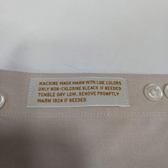 Nordstrom Beige Button Dress Shirt Men's Size 16 image number 3