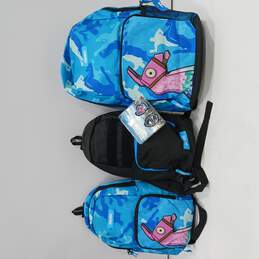 Bundle of Fortnite Backpacks With 2 Removable Patches NWT
