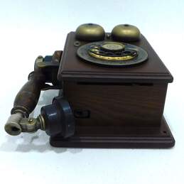 VTG 1980s Western Electric Country Junction Wood Rotary Telephone Wall Phone