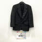 Authentic Mens Black Long Sleeve Notch Lapel Two Button Blazer Size 35 S image number 1