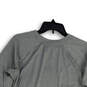 Womens Gray Crew Neck Long Sleeve Stretch Pullover T-Shirt Size XL image number 4