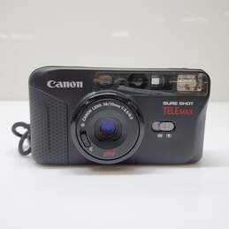 Canon Sure Shot Telemax 35mm Point and Shoot Camera For Parts Repair