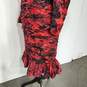 Women's Red Floral Dress Size 8 image number 5