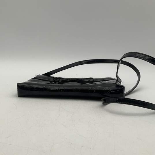 Kate Spade Womens Black Patent Leather Inner Pocket Crossbody Bag Purse image number 6