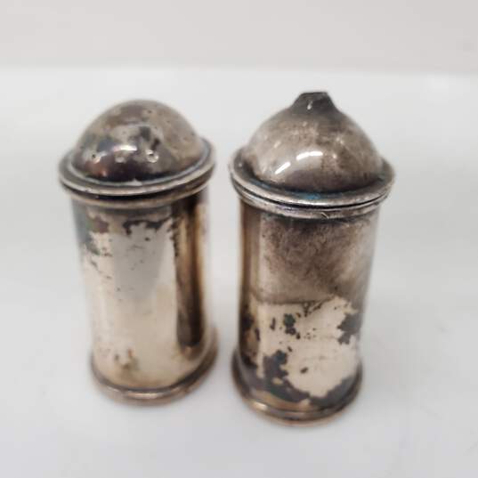 Vintage Silverplate Salt & Pepper Shakers Pair - Parts/Repair image number 4