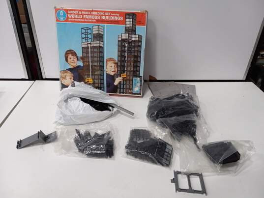 Sears Little Learners Girder & Panel Building Toy Set In Box image number 1