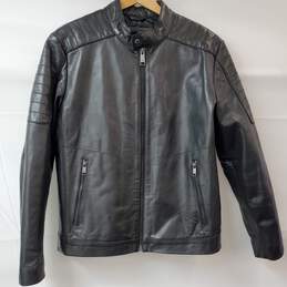 Andrew Marc New York Black Leather Jacket Men's M