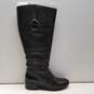Alfani Leather Briaah Almond Toe Boots Black 7 image number 1