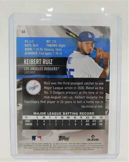 2021 Keibert Ruiz Stadium Club Red Foil Rookie Dodgers Nationals alternative image