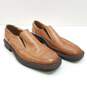 Venturini Italy Brown Leather Loafers Shoes Men's Size 8 image number 3