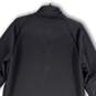 NWT Mens Black Long Sleeve 1/4 Zip Pullover Activewear T-Shirt Size Medium image number 4