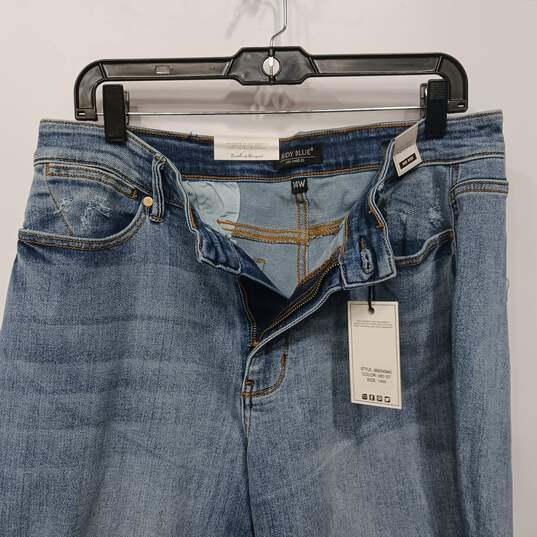 Judy Blue Women's Medium Stone Wash Mid Rise Dad Jeans Size 14W NWT image number 3