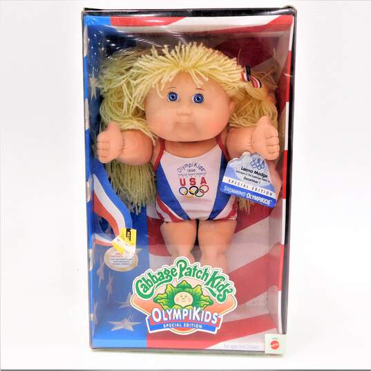 2 1996 Cabbage Patch Kids OlympiKids Special Edition Swimming & Track And Field Dolls IOB image number 2