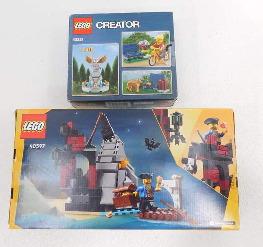 Creator Factory Sealed Sets Lot 40597: Scary Pirate Island 40221: Fountain + Polybag Parrot image number 6