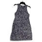 Womens Blue White Sleeveless Round Neck Knee Length A-Line Dress Size Small image number 2