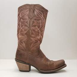 Ariat Sheridan Leather Embroidered Western Boots Brown 7