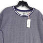 NWT Womens Blue Round Neck Long Sleeve Pullover Sweatshirt Dress Size 2X image number 3