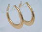 10K Yellow Gold Hoop Earrings for Repair 2.8g image number 5