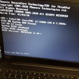 Lenovo ThinkPad E580 Intel Core i5@2.5GHz Memory 8 GB Screen 15.5in alternative image
