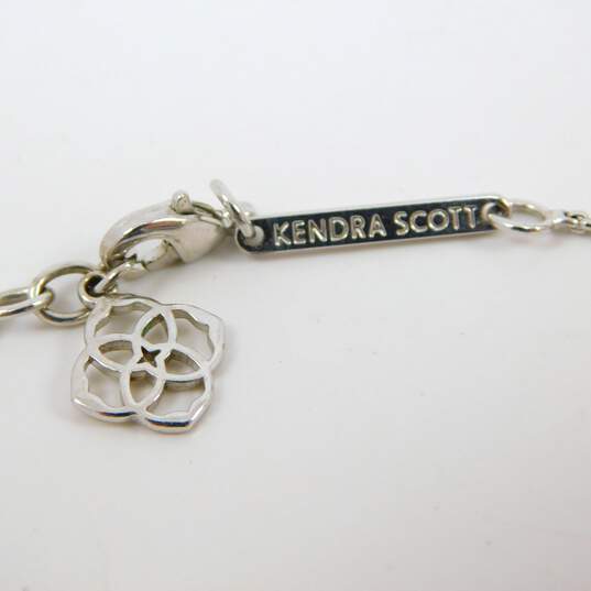 Kendra Scott Designer Pattie Silver Tone Pendant Necklace IOB 87.9g image number 3