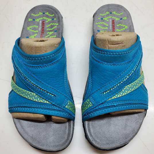 Merrell Terran Slide II Teal Size 7 Sandals IOB image number 2