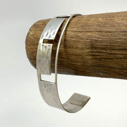 Designer Robert Lee Morris Silver-Tone Open Cut Fashionable Cuff Bracelet