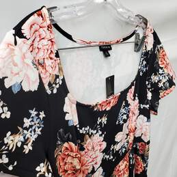 Women's Black Floral Torrid Sundress Size 2 With Pockets alternative image