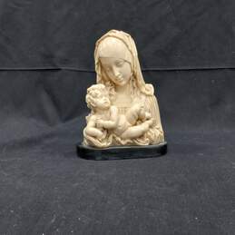 Vintage A. Santini Mary Bust of Women Holding A Baby
