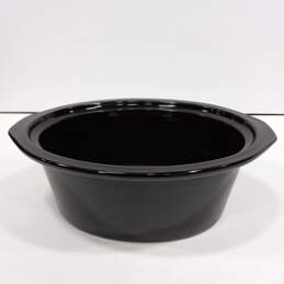 Large Black Ceramic Crock Pot (No Lid) alternative image