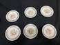 6PC Edwin M. Knowles China Saucer & Bread Plate Bundle image number 2
