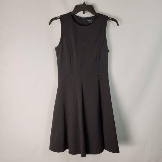 Theory Women Black Mini Dress Sz 2 image number 1