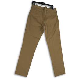 NWT J.Crew Mens Beige Stretch Slash Pocket Flat Front Chino Pants Size 33/34 alternative image