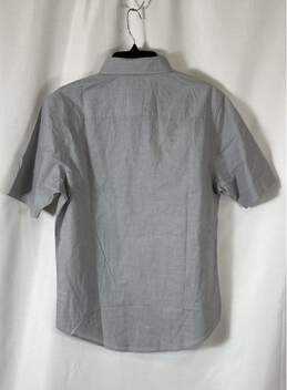 NWT Croft & Barrow Mens Gray Short Sleeve Collared Button-Down Shirt Size S alternative image