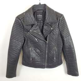 Outwear Women Black Leather Jacket Sz 8