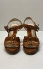 Coach Ginger Tan T-Strap Strappy Leather Sandals Women's Size 6.5B image number 3