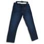 NWT PD&C Womens Blue Denim Medium Wash 5-Pocket Design Straight Leg Jeans 34x32 image number 1