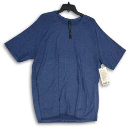 NWT Lululemon Mens Blue Short Sleeve Crew Neck Pullover T-Shirt Size XXL