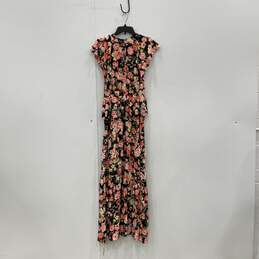 NWT Especia Womens Multicolor Floral Mock Neck Tiered Maxi Dress Size M alternative image