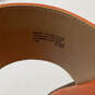 NIB Womens Rory 40R3ROFA1L Orange Leather Logo Flat Thong Sandals Size 11M image number 7