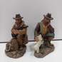 Lot Of 12 Unbranded Western Resin Figurines (11 Cowboys & 1 Native American Woman Holding Baby) image number 3